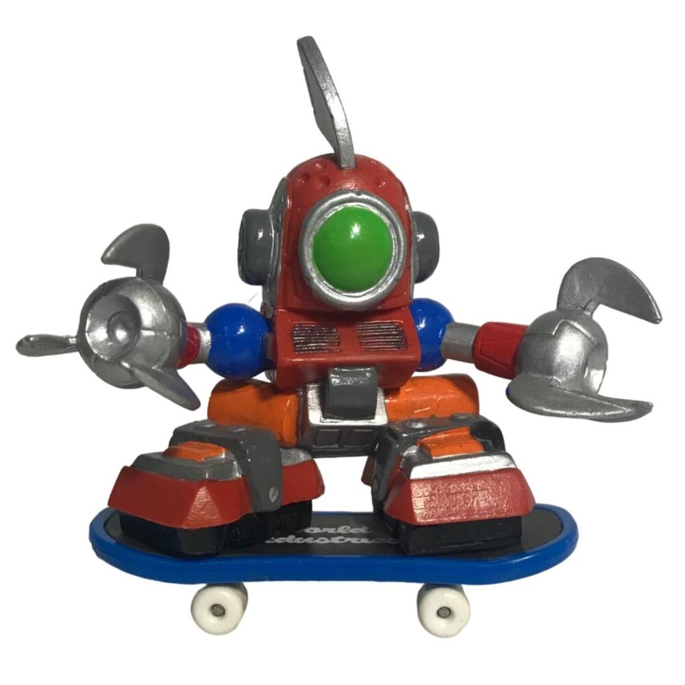 Tech Deck Dude Robot Figure World Industries Finger Board with Devil